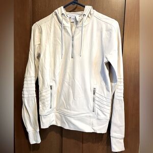 Athleta Venice Moto hoodie, bone color, size XXS.